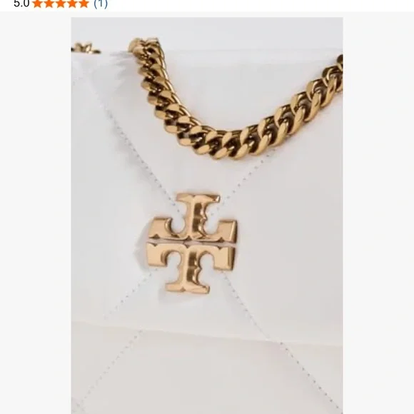 Tory Burch New Kira Diamond Quilted Convertible Shoulder Bag with Gold Accents - Picture 7 of 14